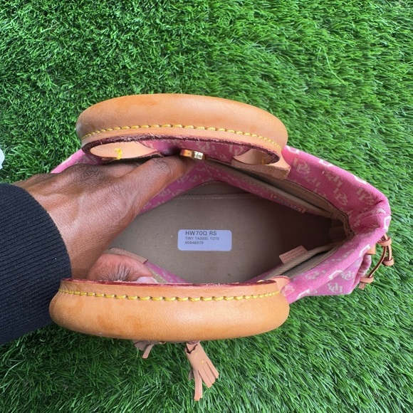 Dooney & Bourke Small Tulip Tassel Tote in Pink - Picture 9 of 12